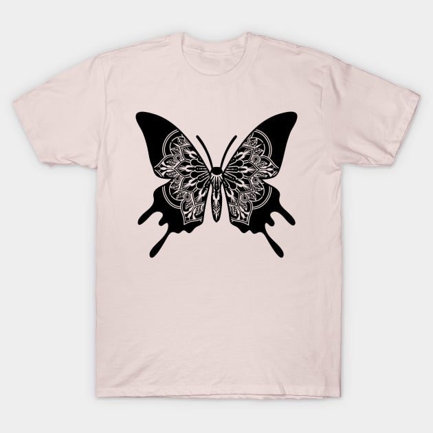 Art Butterfly T-Shirt by Design Anbay